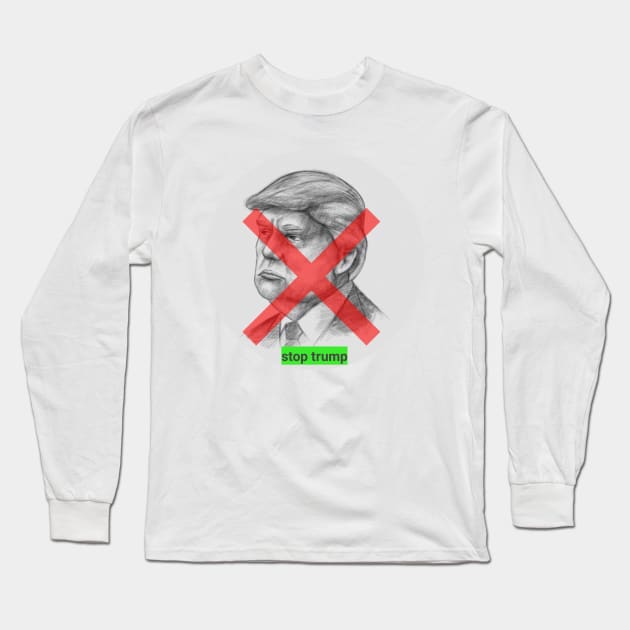 stop trump Long Sleeve T-Shirt by best-store